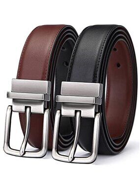 BULLIANT Men's Belt,Reversible Belt Adjustable For Gift Men 1.25”-Cut For Fit-2